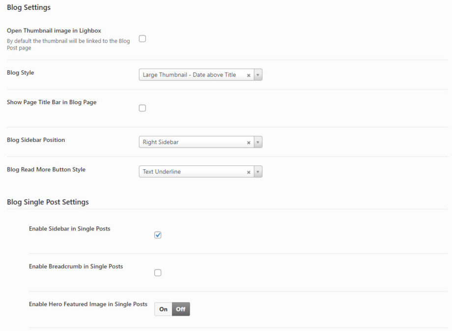Blog Settings – Oshine Knowledge Base